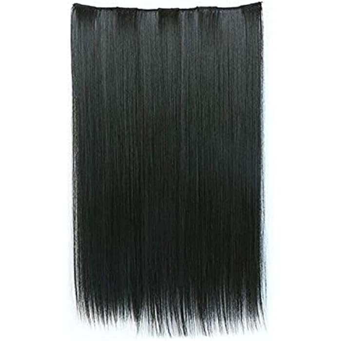 DILLARDS Fashion Long Straight Hair Extension Jet Black - Image 2